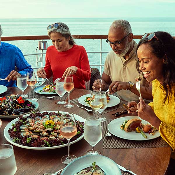 Luxury Cruises Group Eating